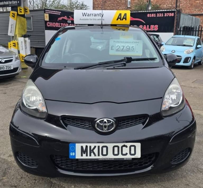 2010 Toyota AYGO 1.0 VVT-i Black Hatchback 3dr Petrol Manual Euro 4 (AC) (67 bhp) Hatchback Petro...