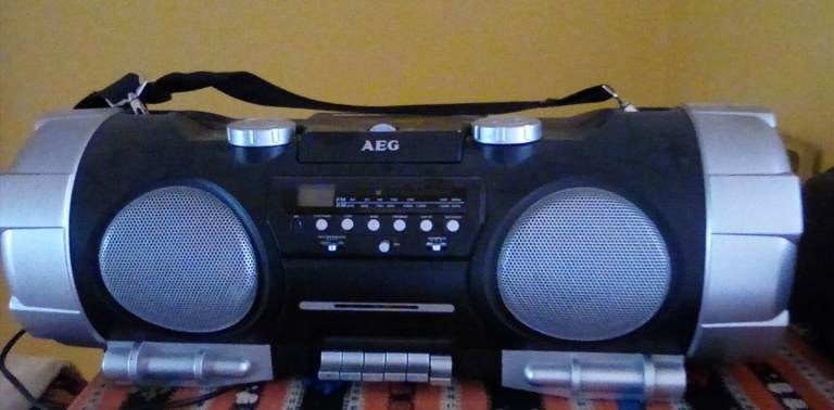 AEG radio cd cassette boombox / ghetto blaster player