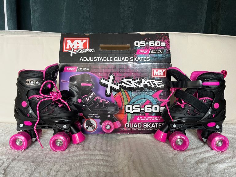 Roller Skates Used ONCE size 12-2 with all safety pads