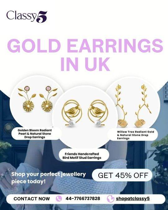 Gold Earrings In UK 