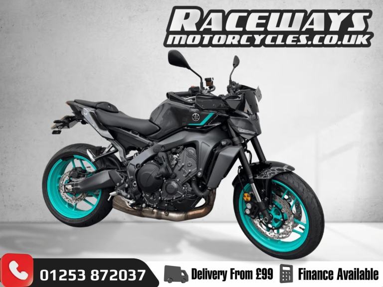 YAMAHA MT-09 Y-AMT 2027 75REG JUST 102 MILES, GREY MIDNIGHT CYAN, 890CC EX DEMO