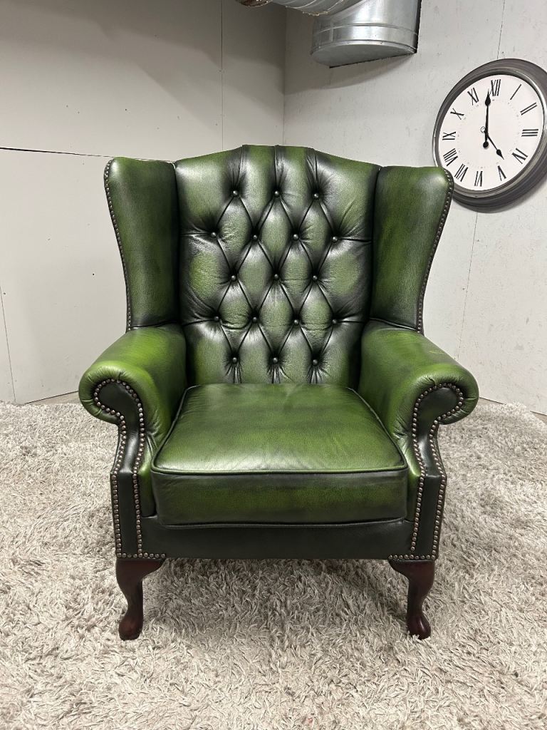 CHESTERFIELD QUEEN ANNE CHAIR DELIVERY AVAILABLE 
