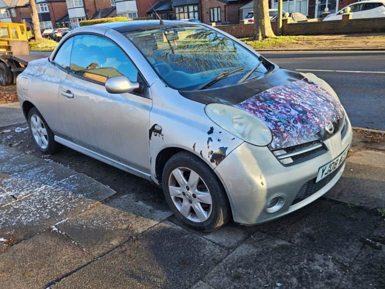 Nissan Micra 1.4 Petrol Convertible - 2008 - MOT - not fiesta ford corsa Vauxhall clio rentault