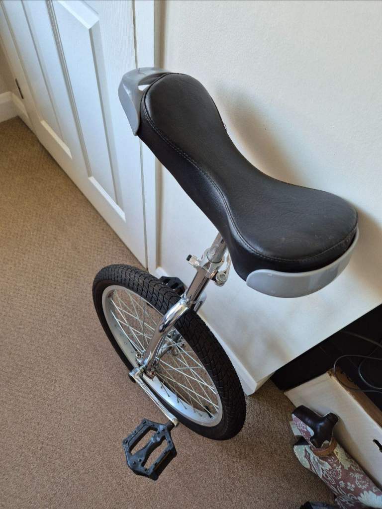 Chrome Deluxe Unicycle with a 20" Wheel