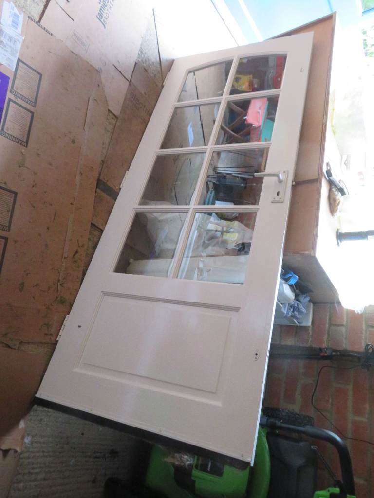 Used White Internal Glazed Door - Good Condition