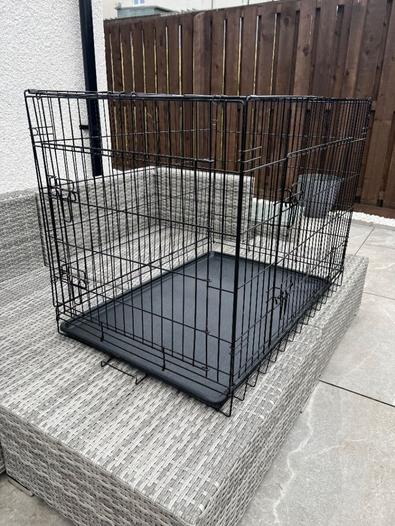 XL dog crate - double door access