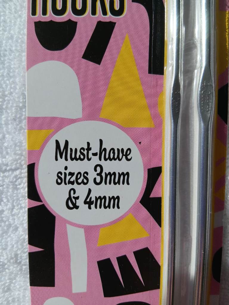 Two Crochet Hooks. New & Unused. In original packaging. 