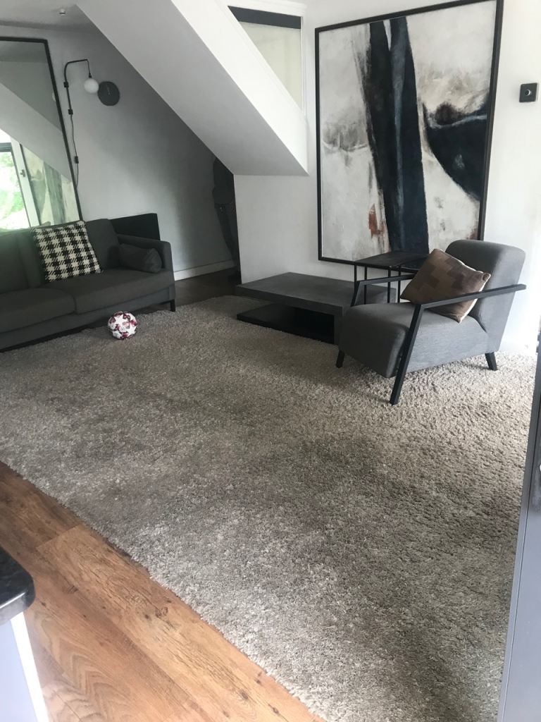 Huge grey rug