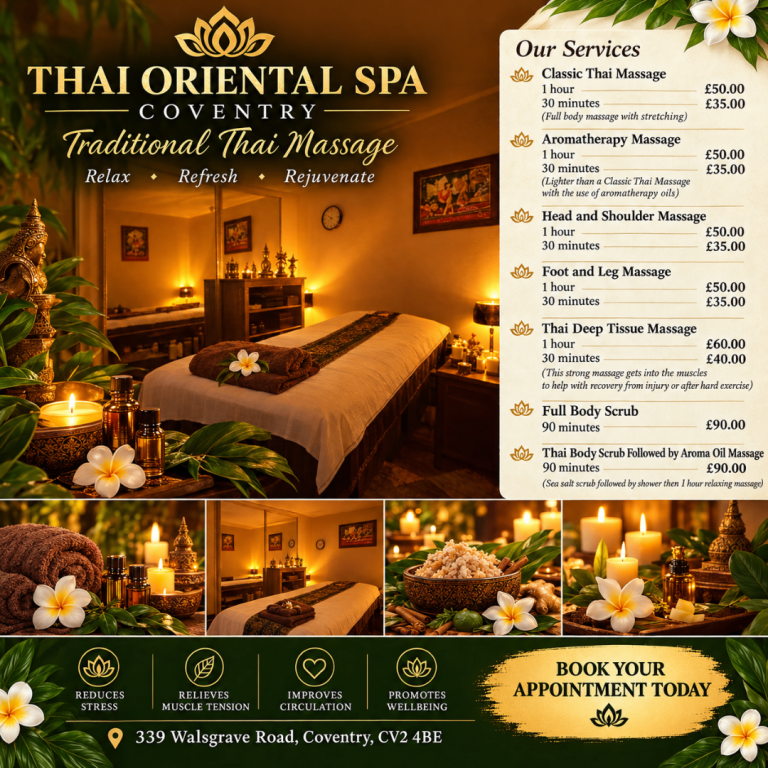 Best Thai Massage in Coventry - 3 Masseuse Available