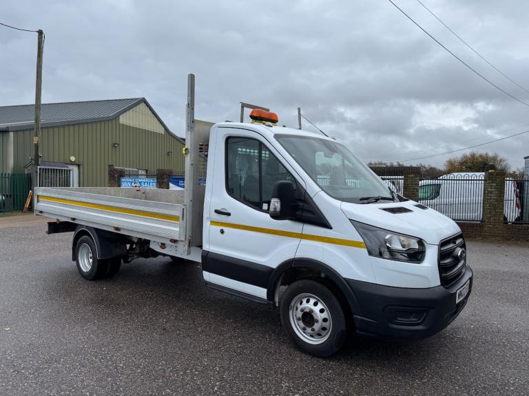 2022 Ford Transit 350 2.0 EcoBlue 130ps XLWB L4 DROPSIDE TWIN REAR WHEELS UTILITY SPEC CHASSIS CA...