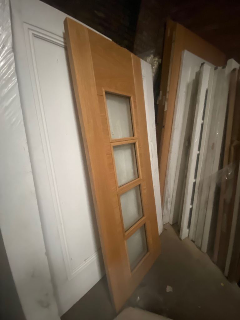 Glazed internal oak door - Clearance 