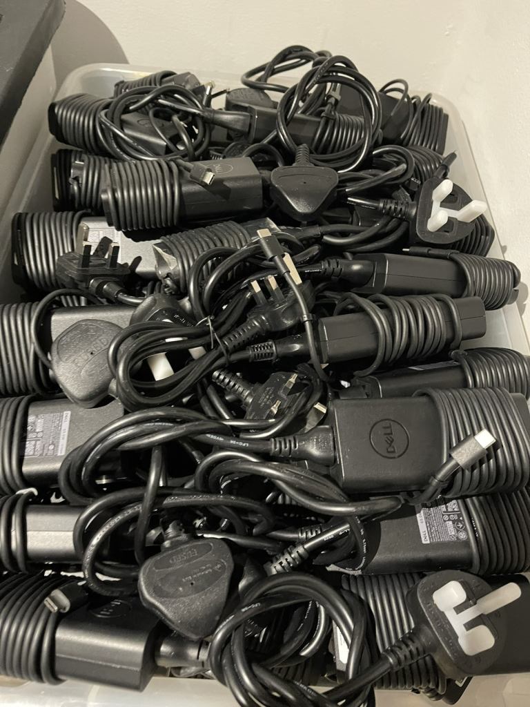 Brand new Genuine Dell 65W USB Type C Chargers with 3 pin cord 