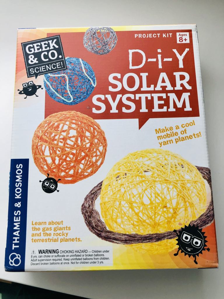 Brand new never used kids DIY Solar System craft kit