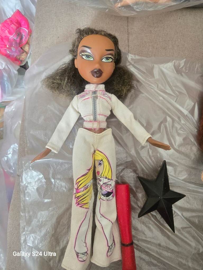 Bratz Doll with White Outfit & Red Boots