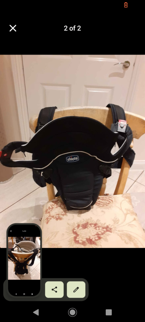 image for Chicco baby carrier 