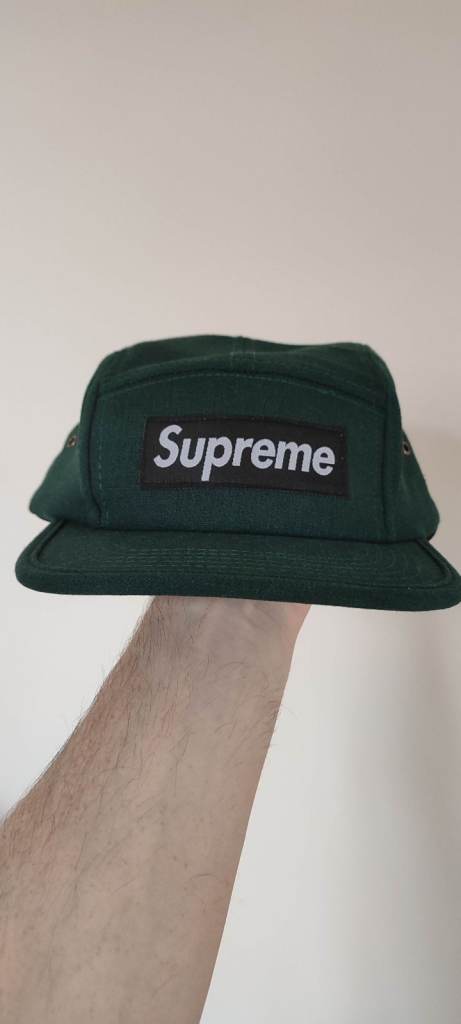 Supreme 5 Panel Cap in Emerald Green