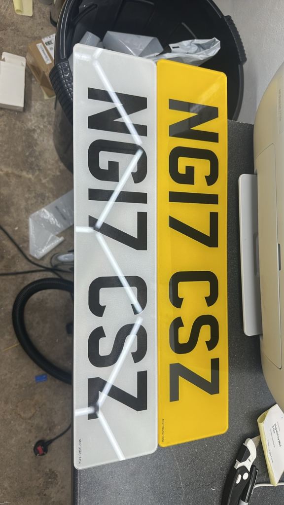 Number plates 