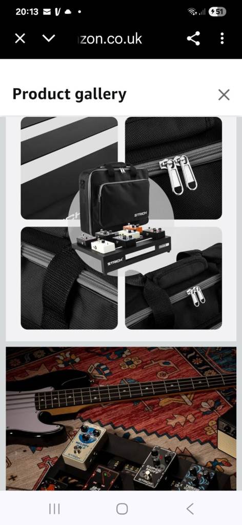 New boxed strich pedal board with carry case