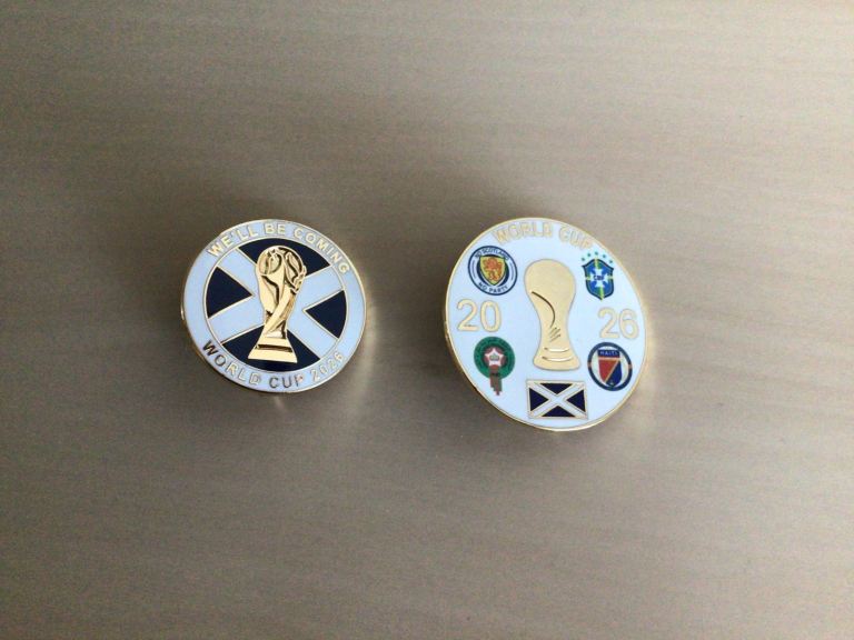 2 x Scotland football team badges - World Cup 2026