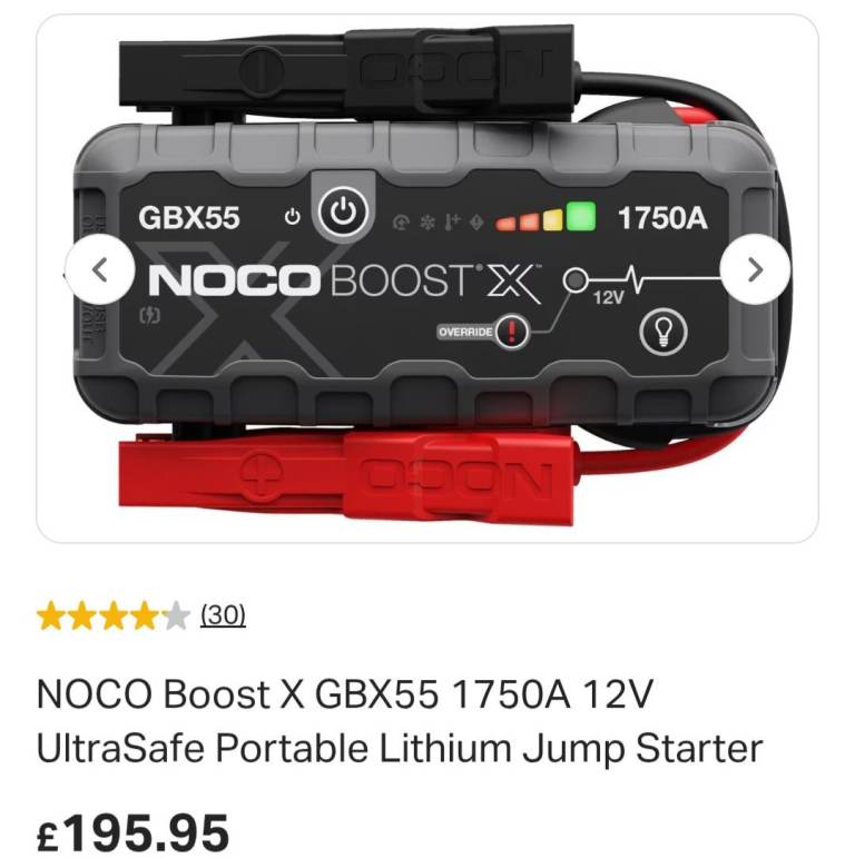 Noco boost gbx 55 car booster pack