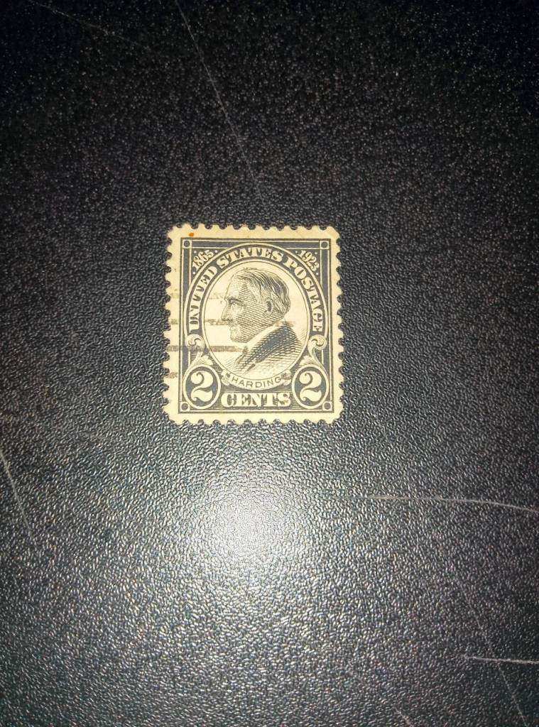 Us Stamp Scott 610 1923 2C Black Warren Harding Memorial 