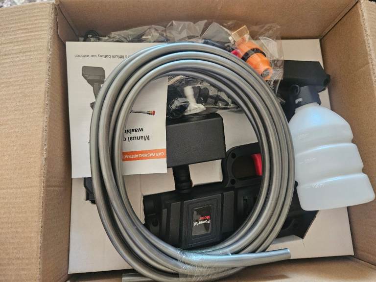 Portable Electric Car Washer - Cordless Pressure Cleaner