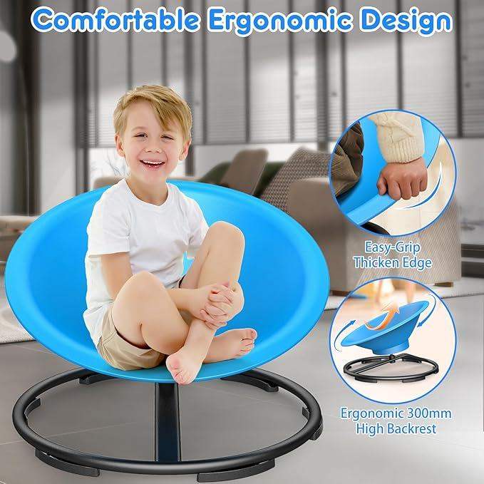 TERRAMUS Large Sensory Spinning Chair, 360° Swivel Chair for Toddler, Spin Seats 