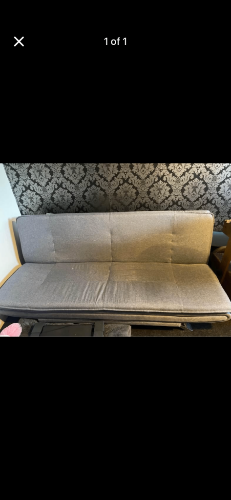 Grey sofa bed 