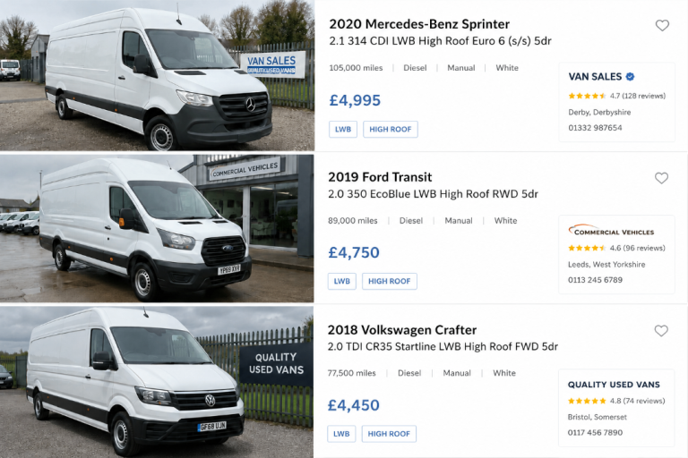 WANTED – Peugeot Boxer / Citroën Relay / Renault Master / Vauxhall Movano / Ford Transit (LWB)
