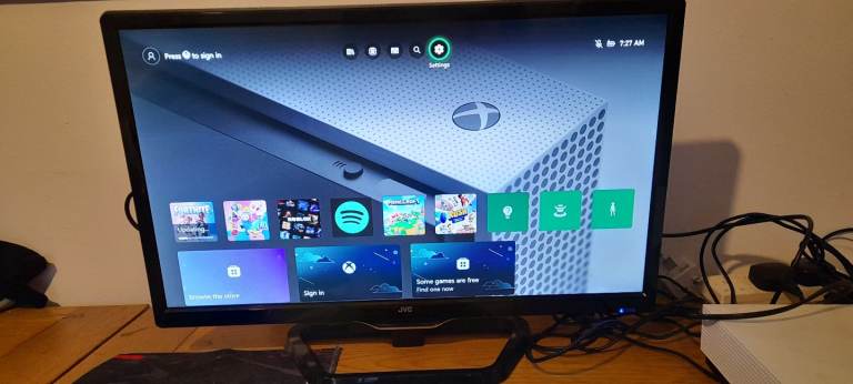 23" jvc tv with digital xbox 
