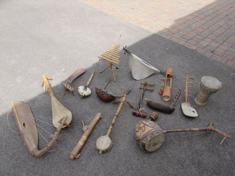 African and Other Etnic Wooden Instruments