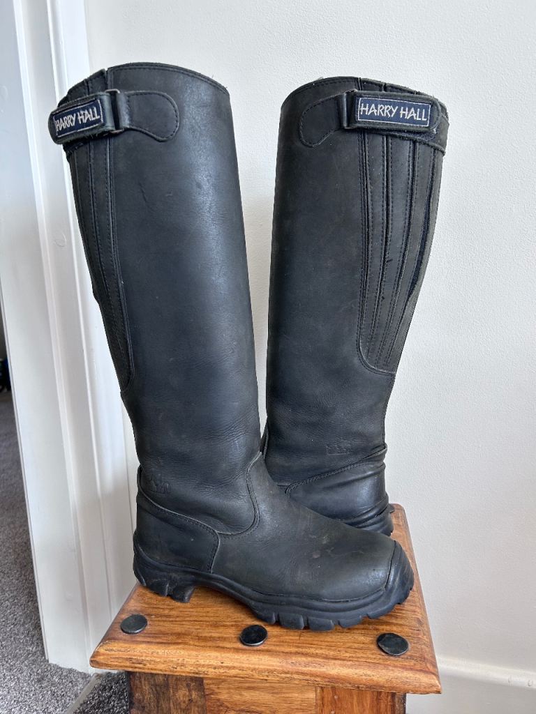 Harry Hall ‘Faro’ Leather Riding/Yard Boots - Size 4