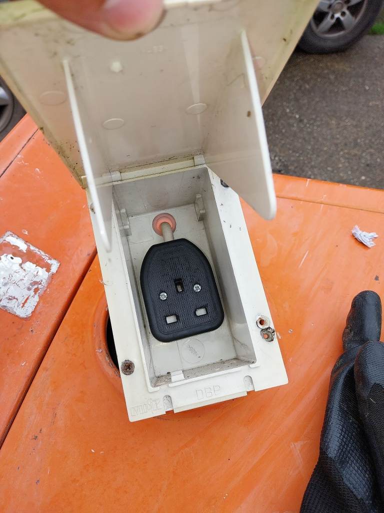 Caravan external socket 