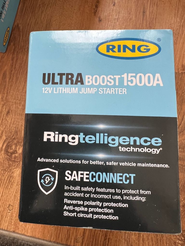 RING Ultraboost 1500Ah Car Battery Jump Starter Brand New unopened and unused