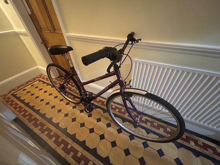 image for Raleigh Pioneer Vintage Hybrid Bike Red, Rides Well,