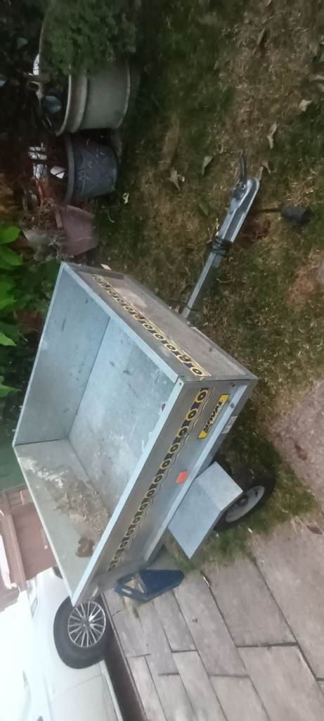 Light compact galvanised steel trailer.