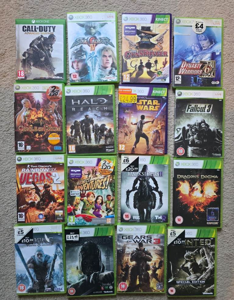 Xbox 360 Games 16x