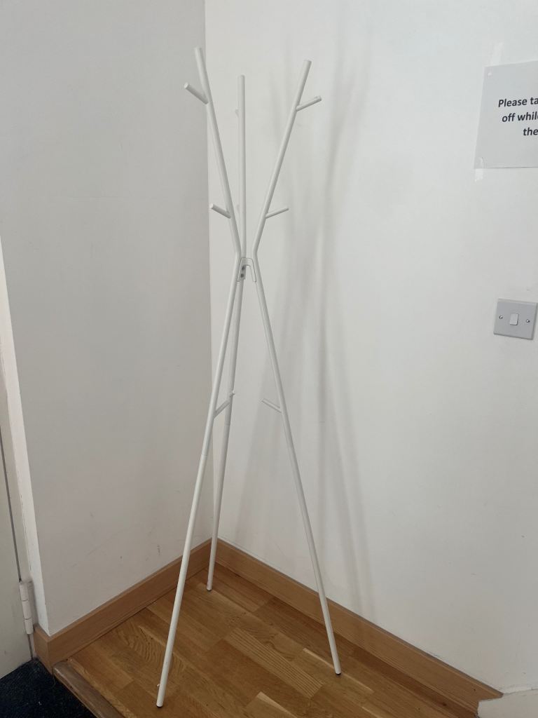 IKEA- EKRAR Hat and coat stand, white, 169 cm- excellent condition!