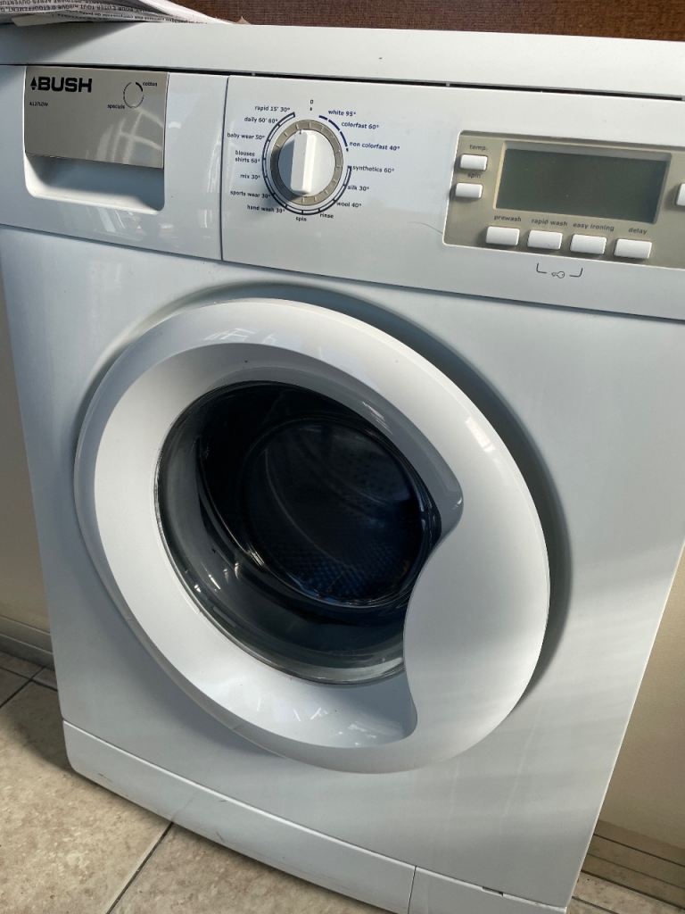 BUSH Washing Machine – White, Good Condition