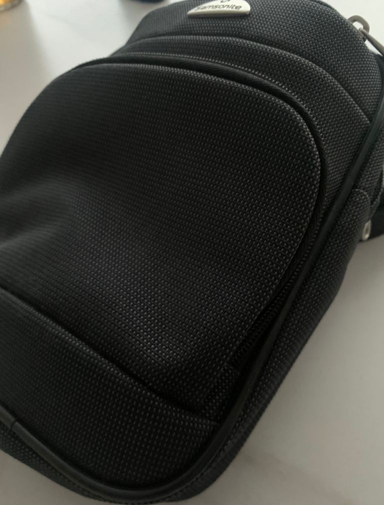 Samsonite dark grey cross body bag with straps