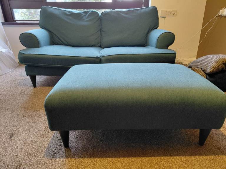 Two seat sofa with stool for sale!!