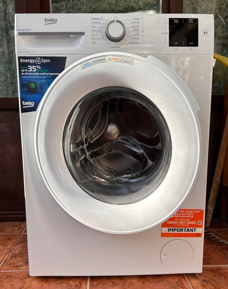 Beko Freestanding 8Kg 1400RPM Washing Machine with EnergySpin
