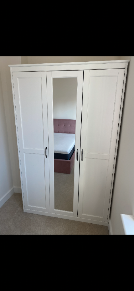 Ikea SONGESAND wardrobe, white 120x60x191cm