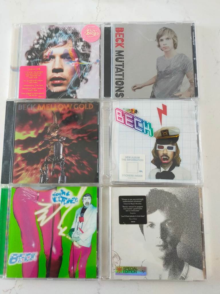 Beck - 6 album cd's- Midnite Vultures/Sea Change/Mutations/Mellow Gold/Guero  / The Information
