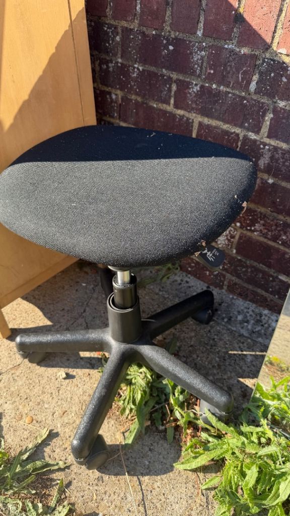 Black Office Chair / Stool - Good Condition