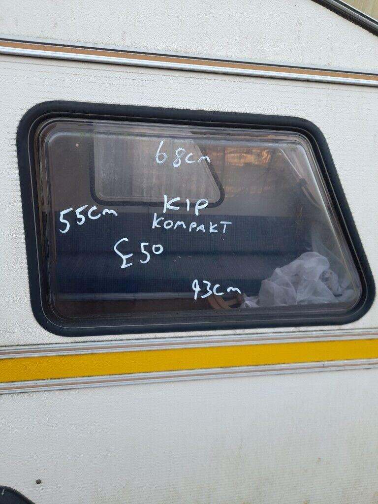 Kip kompakt caravan offside window 