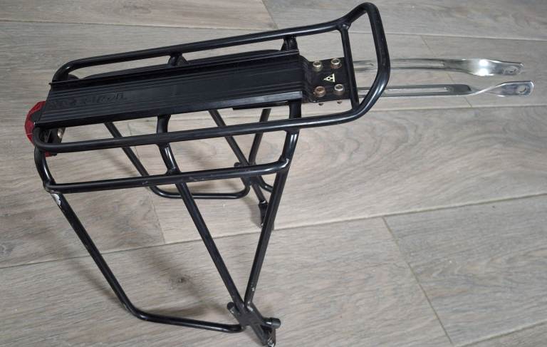 Bike Pannier Bags and Rear Rack – Black, Good Condition