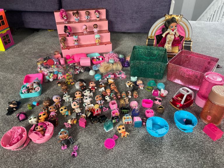 Large lol doll bundle, omg doll