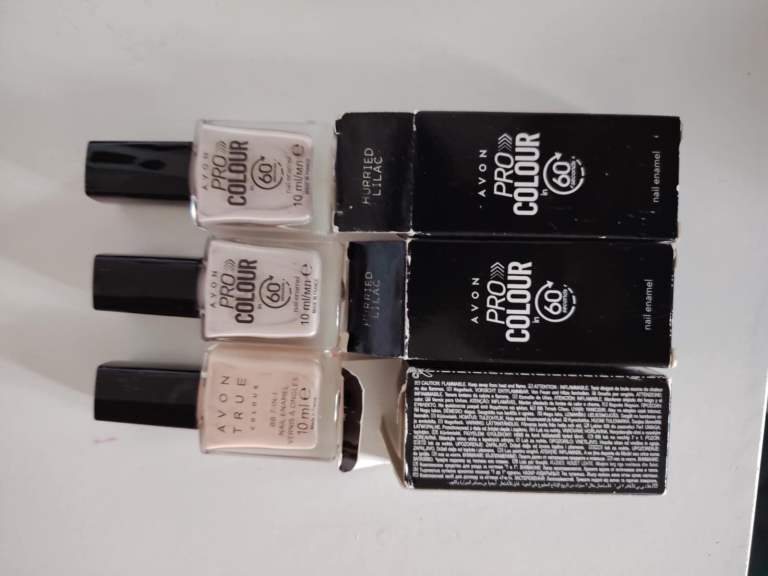 Avon Pro Colour Nail Enamel - 3 Bottles