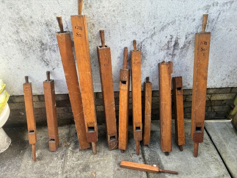 Old organ pipes - selection